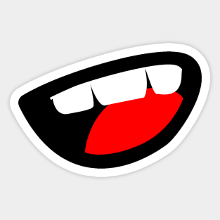 Funny tongue - Mouth - Face Design Sticker